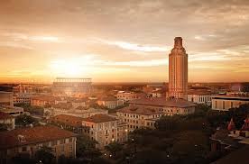 University Of Texas Partial Skyline And Burnt Orange Rooftops University Of Texas Ut Austin The University Of Texas At Austin