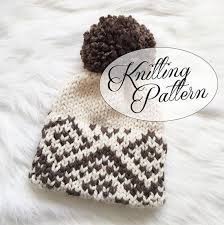 Knit Hat Pattern Knitted Fair Isle Double Brim By Endearingknits Hat Knitting Patterns Knitting Patterns Knitting Bag Pattern