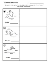 5th Grade Combined Volume Classwork Ii In 2020 Classwork Volume Math Literal Equations