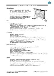 Tell about the book, but don t give away the ending! How To Write A Book Review Example Arxiusarquitectura