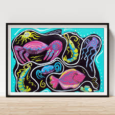 Sea Party II Framed Print by Tonya Rosa Stephens