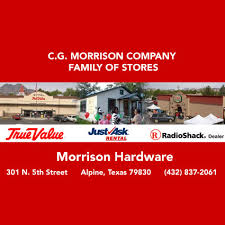 You can look at the address on the map. Hardware Store In Alpine Texas Morrison True Value Hardware 432 837 2061