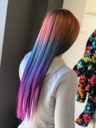 How I Get My Unicorn Hair Rainbow Ombre Hair Tutorial Br Jessi Fit Pilates