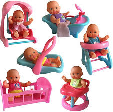 Mini Baby Doll Set Baby Doll Set Baby Seat Mini Bathtub