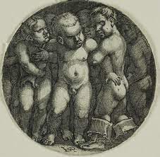 Acht nackte Jungs von Hans Sebald Beham: Kunstdruck kaufen
