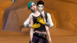 Fortnite Midas poniendo a Jinx Arcane para chuparte la polla