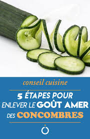 Comment Enlever Le Gout Amer Des Concombres Concombre Recette Concombre Concombre Amer