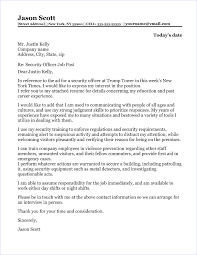 The cover letter is the opportunity for job seekers with nursing credentials to communicate with hir. Security Officer Cover Letter Sample
