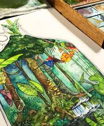 Rainforest Decor Painting Jungle Rainforest Art Terrarium Etsy Painting Fine Art Giclee Prints Art