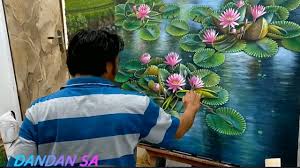 Dari berbagai macam gambar sketsa yang ada, terdapat salah satu sketsa yang banyak diminati oleh kalangan umum, yaitu sketsa bunga. Melukis Lukisan Bunga Teratai Indah Beautiful Lotus Flower Painting By Dandan Sa Indonesia Youtube