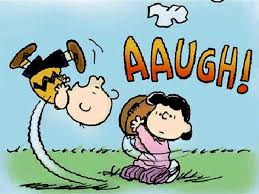 It's true that the first time lucy pulls the football away from charlie brown, it's an innocent gesture — she simply doesn't want charlie brown's dirty shoes to mar her brand new football. U S Economic Forecast Post Recession Sees Lucy Recovery