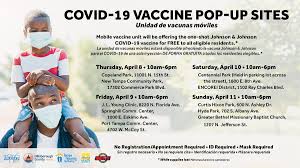 Maybe you would like to learn more about one of these? City Of Tampa On Twitter Vaccine Pop Ups April 8 11 The Following Walk Up Covid 19 Vaccine Pop Ups Will Be Open From 10am 6pm Offering The One Shot Johnson Jonshon Vaccine While Supplies Last To