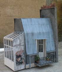 Sous Les Toits De Paris Diorama Miniature De Tom Pouce Dream Toits De Paris Toit Toit En Metal