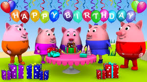 Happy Birthday Video Message For Kids Baby Pigs Birthday Song Happy Birthday Song For Children Baby Songs Funny Happy Birthday Gif Happy Birthday Video Happy Birthday Song Video
