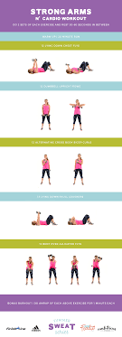 Strong Arms N Cardio Workout Cardio Workout Upper Body Workout Workout Routine
