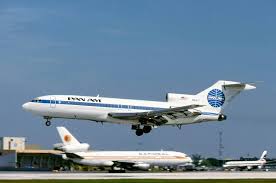 Pan Am 727 100 Landing In Miami With A National Airlines Dc10 And Delta Dc8 In The Background