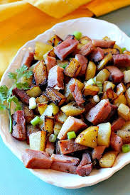 Quick Skillet Country Fried Potatoes With Ham Recipe Ham And Potato Recipes Fried Potatoes Fried Breakfast