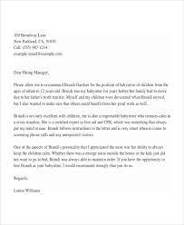 8 Babysitter Reference Letter Templates Free Sample Example Format Free Premium Templates