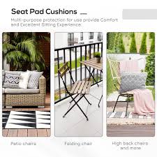Cushions included,dining chair included,dining table included. Set Of 6 Chair Cushion Seat Pads Dining Chair W Straps Indoor Outdoor Ebay