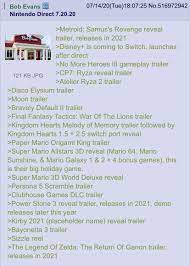 Seems like a good day to. Nintendo Direct Speculation Ot10 Bakugan With The Wind Resetera