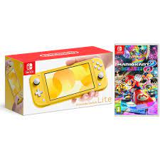 Nintendo Switch Lite 32gb Yellow And Mario Kart 8 Bundle Walmart Com Walmart Com