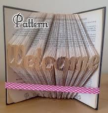 Welcome Folded Book Art Pattern Instant Download Etsy Folded Book Art Pattern Book Folding Patterns Free Folded Book Art