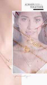 Personalized Heart Letter Necklace-Custom Double Layer Necklace-Handmade  Gold Layered Jewelry-Gold Stacked Chains Gift for Mom BFF Teen Girl