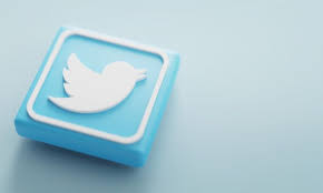 Twitter Logotipo Renderizacao 3d Fechar Modelo De Promocao De Conta In 2020 Twitter Logo Social Media Platforms Design Template