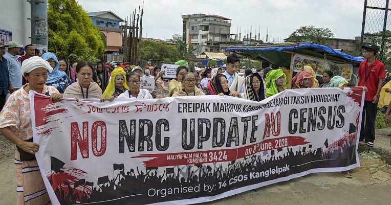 Student Protesters Demonstrate in Manipur, Demand NRC Before Census