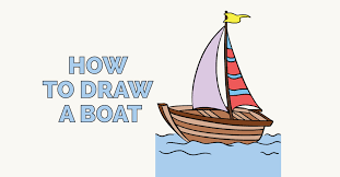 How To Draw A Boat In A Few Easy Steps Easy Drawing Guides Easy Drawings Drawing Tutorial Easy Drawing Tutorials For Kids