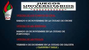 Los arcos y las letras, las dos pasiones de carolina. Juegos Universitarios De La Provincia De Manabi Posts Facebook
