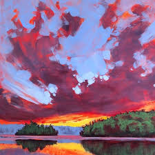 Check out our landscape painting selection for the very best in unique or custom, handmade pieces from our wall hangings shops. Artist Fills His Landscape Paintings With Expressive Colorful Skies