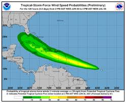 Si sólo se muestra una l, entonces el sistema pronosticado será un remanente de baja presión. Centro Nacional De Huracanes Vigila Potencial Ciclon Tropical 5 Listin Diario