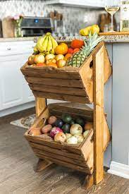 Make your own diy ladder towel storage. Diy Two Tier Wood Produce Stand Kendall Jackson