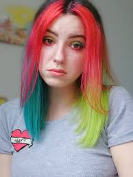 It is a cleansing conditioner that deposits color in your hair with every wash. Zombieyanos On Twitter I Just Did My Hair Today And Pretty Happy About It I Used Adore Hair Colors Emerald Green Raspberry Twist And Green Apple For My Makeup I Used Nyx