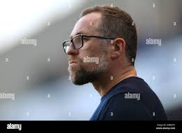 David Artell manager di Crewe Alexandra in azione Foto stock
