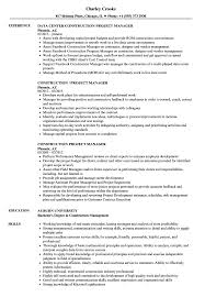 A project manager resume template that proves you deliver. Construction Project Manager Resume Samples Velvet Jobs