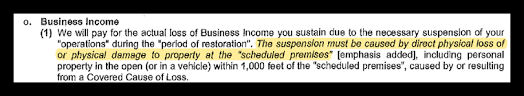 Business income coverage (bic) form is a type of property insurance policy, which covers a company's loss of income due to a slowdown or temporary suspension of normal operations, which stem from. Covid 19 Business Interruption Claims Brasher Law Firm