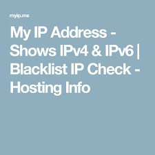 My Ip Address Shows Ipv4 Ipv6 Blacklist Ip Check Hosting Info