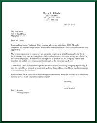 25 inspiring cover letter examples to learn from. Cover Letter For Technical Writer Resumes And Cover Letters Their First Writing Sample