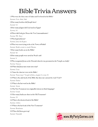 Only true fans will be able to answer all 50 halloween trivia questions correctly. Free Printable Bible Trivia Quiz With Answer Key