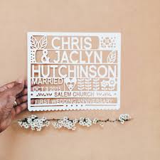From sentimental to sexy, these are the gifts my husband and i were hoping to receive on our last wedding anniversary. Personalised 1st Wedding Anniversary Gift By Ant Design Gifts Notonthehighstreet Com