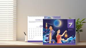 Lịch bàn Thần số học 2024 - Thiết kế vẽ tay | Hanoi