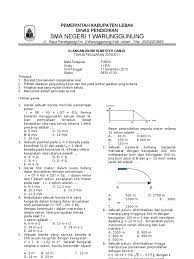 Uji kompetensi semester 2 fisika kelas 11. Soal Ulum Semester Ganjil Fisika Kelas Xi