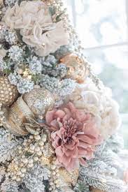 There are 45382 blush pink flowers for sale on etsy, and they cost $11.36 on average. Everything You Need To Design A Pink And Gold Christmas Tree Bluegraygal