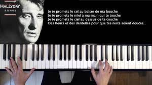 Zaho je te promets , extrait de l'album dima. Je Te Promets Johnny Hallyday Piano Cover Youtube