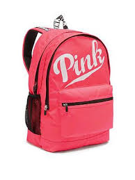 Victoria S Secret Pink Campus Backpack Collegiate Book Bag Tote New Pink Backpack Victoria Secret Backpack Campus Backpack Pink