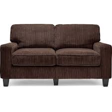 Great for small living rooms: 61 Palisades Loveseat Sofa Riverfront Brown Serta Target
