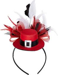 Amazon Com Amscan International Fashion Top Hat Headband Clothing In 2020 Holiday Headbands Diy Birthday Decorations Christmas Headdress