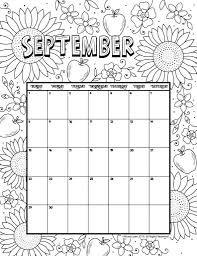 September 2019 Coloring Calendar Woo Jr Kids Activities In 2020 Coloring Calendar Printable Calendar Pages Kids Calendar